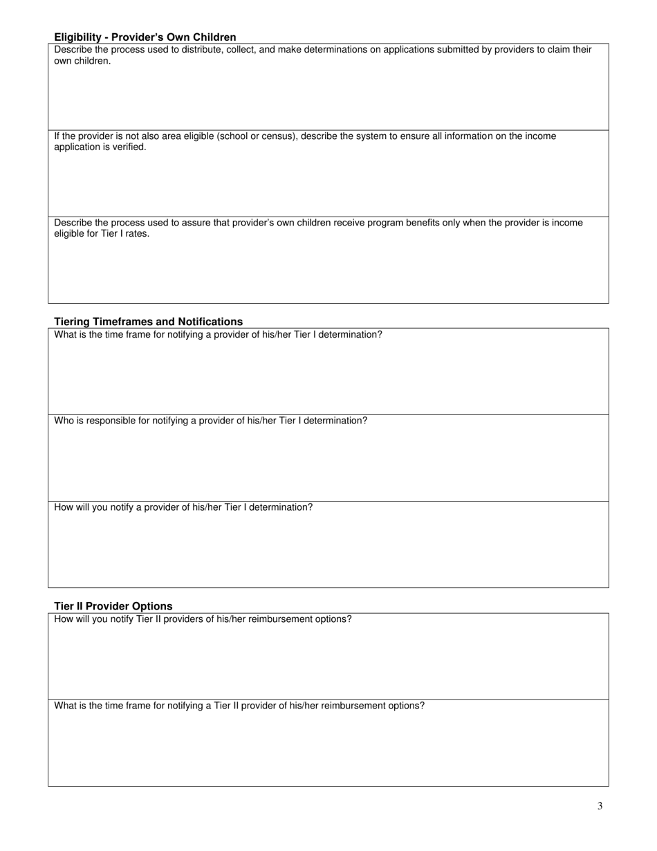 Form SFN52474 Family Child Care Home Sponsor Management Plan - North Dakota, Page 3