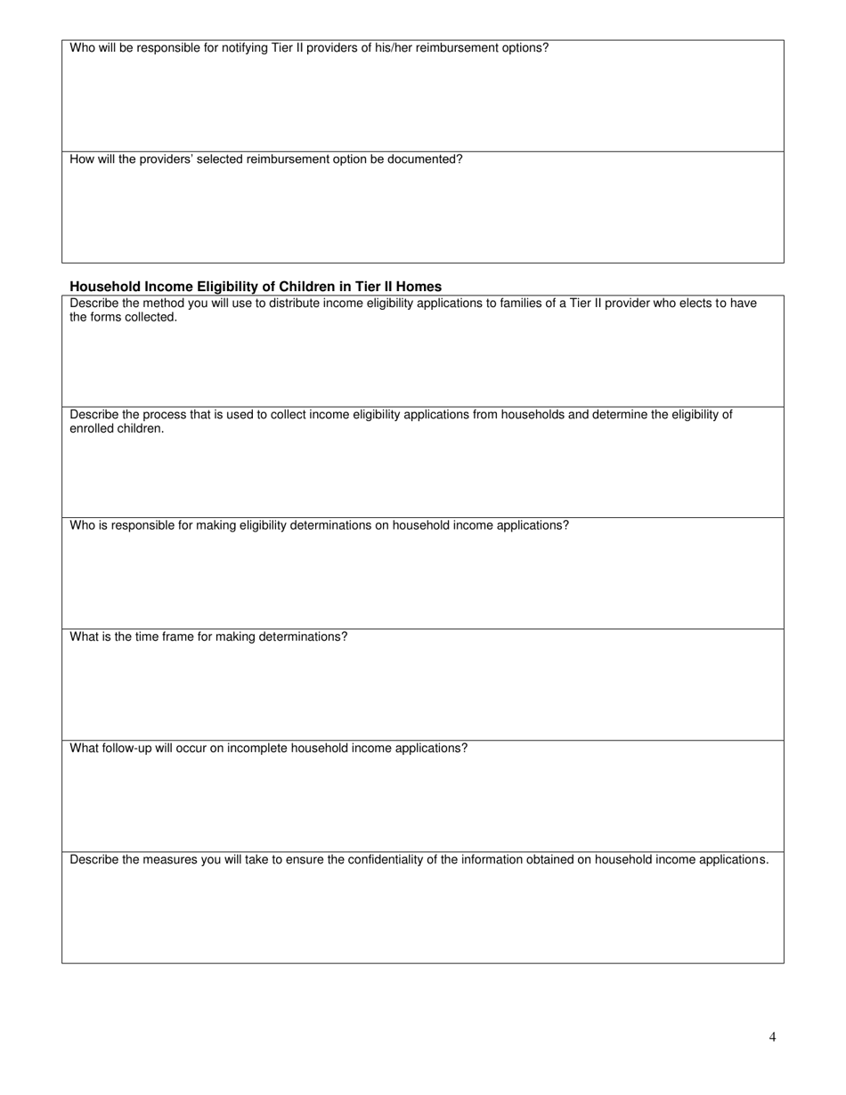 Form SFN52474 Family Child Care Home Sponsor Management Plan - North Dakota, Page 4