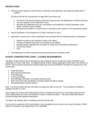 Form SFN52306 School Construction Loan Application - North Dakota, Page 3