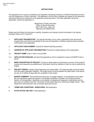Form SFN12374 Special Education Discretionary Grant Application - North Dakota, Page 2