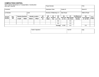 Document preview: Form SFN10071 Compaction Control - North Dakota