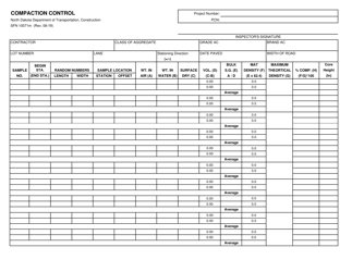 Document preview: Form SFN10071M Compaction Control (Mobile) - North Dakota