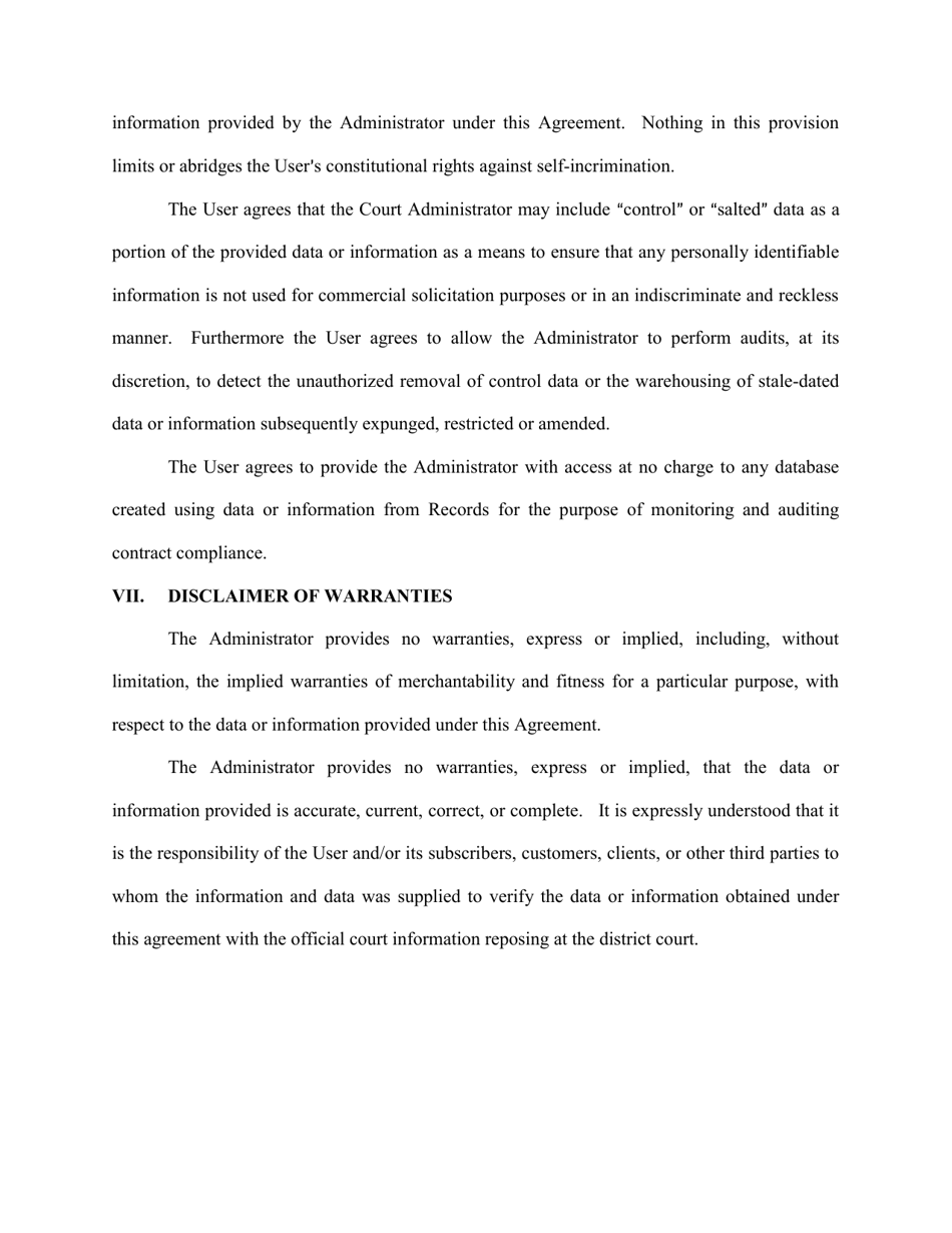 Bulk Data Access Agreement - North Dakota, Page 4
