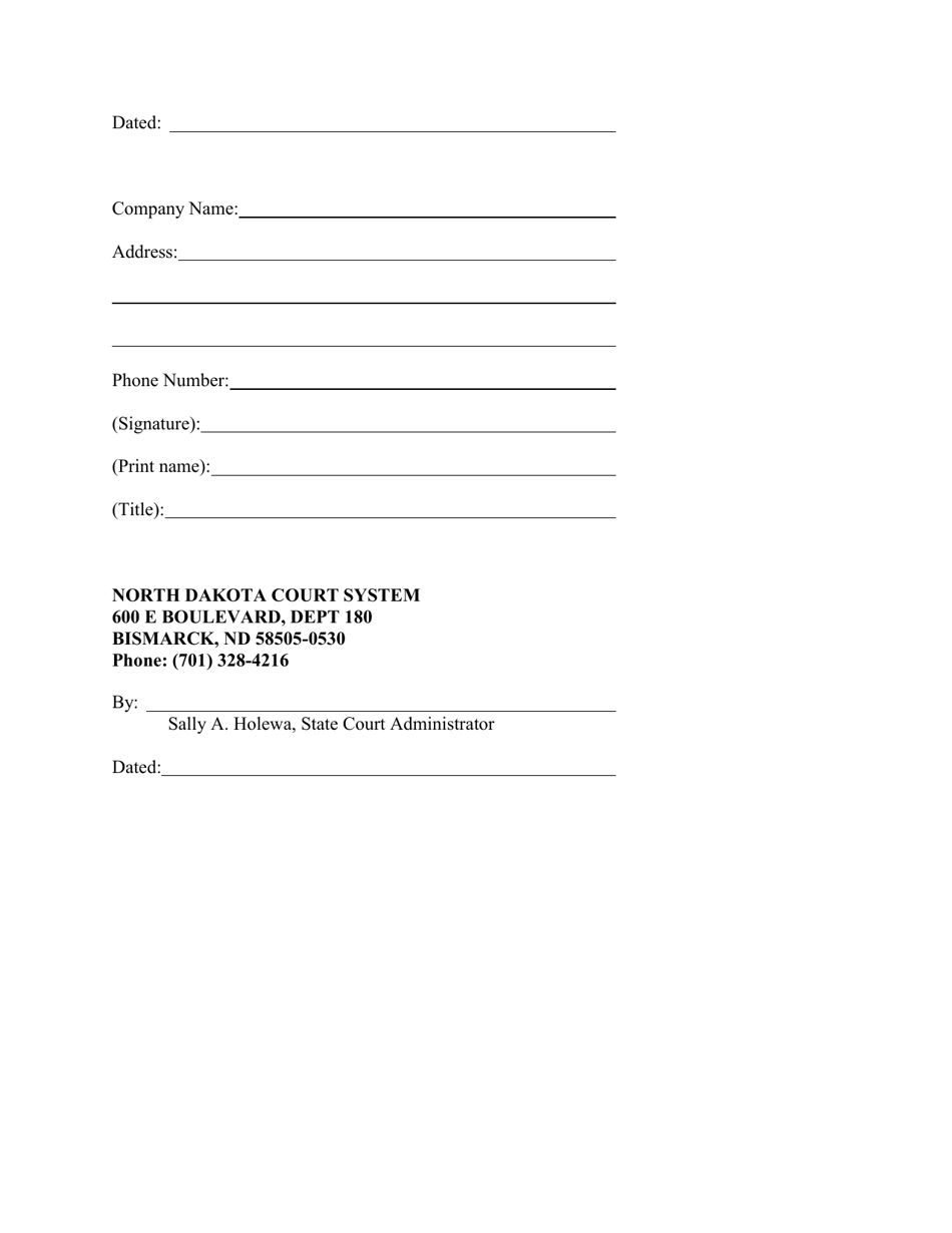 Bulk Data Access Agreement - North Dakota, Page 9