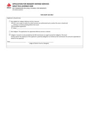 Form SFN59350 Application for Indigent Defense Services - Adult in a Juvenile Case - North Dakota, Page 5