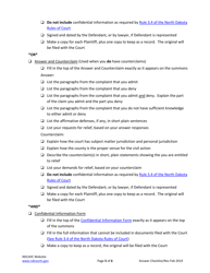 Answering a Civil Summons and Complaint Checklist - North Dakota, Page 5
