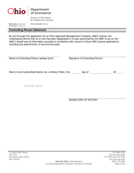 Form REPL-18003 Appraisal Management Company Application - Ohio, Page 5