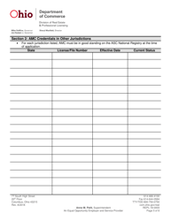 Form REPL-18003 Appraisal Management Company Application - Ohio, Page 7