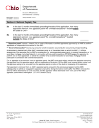 Form REPL-18003 Appraisal Management Company Application - Ohio, Page 9