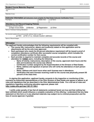 Form REPL-19-0030 Salesperson 20hr Post Licensure Education Application - Ohio, Page 2