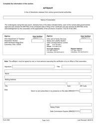 Form 560 Certificate of Dissolution (Nonprofit, Domestic Corporation) - Ohio, Page 5