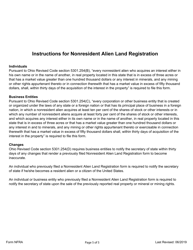 Form NFRA Nonresident Alien Land Registration - Ohio, Page 5