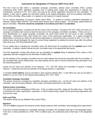 Form 30-D Designation of Treasurer - Ohio, Page 2
