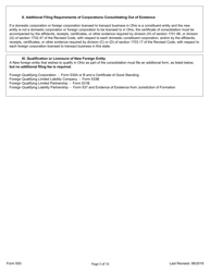 Form 550 Certification of Consolidation - Ohio, Page 5