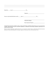 Applicant or Non-applicant Business Concern Disclosure Form Update Affidavit - Ohio, Page 2
