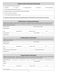 Composting Facility New Registration and Modification Application - Ohio, Page 2