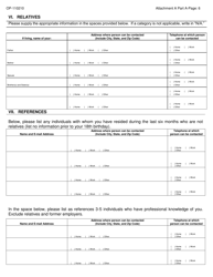 Form OP-110210 Attachment A Part a - Applicant Questionnaire &amp; Background Investigation Form - Oklahoma, Page 6