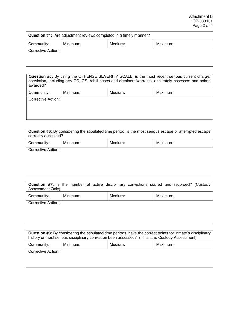 Form OP-030101 Attachment B Facility / Unit Audit - Oklahoma, Page 2