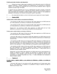 DOC Formulario 020307B Registro De Delincuentes Sexuales Y Aviso De Deber De Registrarse - Oklahoma (Spanish), Page 2