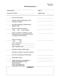 Form OP-090106 Attachment D Pwp Screening Form - Oklahoma