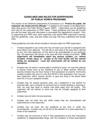 Form OP-090106 Attachment G Guidelines and Rules for Supervisors of Public Works Programs - Oklahoma