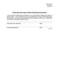 Form OP-090106 Attachment G Guidelines and Rules for Supervisors of Public Works Programs - Oklahoma, Page 4