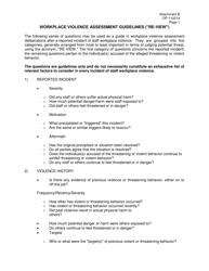 Document preview: Form OP-110214 Attachment B Workplace Violence Assessment Guidelines ("re-View") - Oklahoma