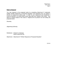 Form OP-110415 Attachment C Example/Notice of Proposed Suspension Without Pay - Oklahoma, Page 3