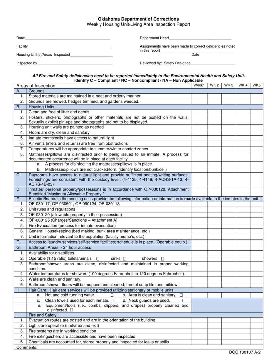 DOC Form 130107 A2 Fill Out, Sign Online and Download Printable PDF