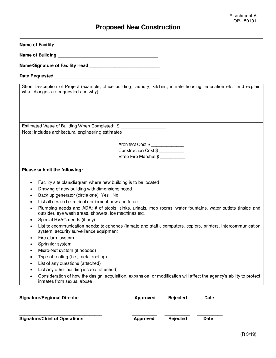 Form OP-150101 Attachment A - Fill Out, Sign Online and Download ...