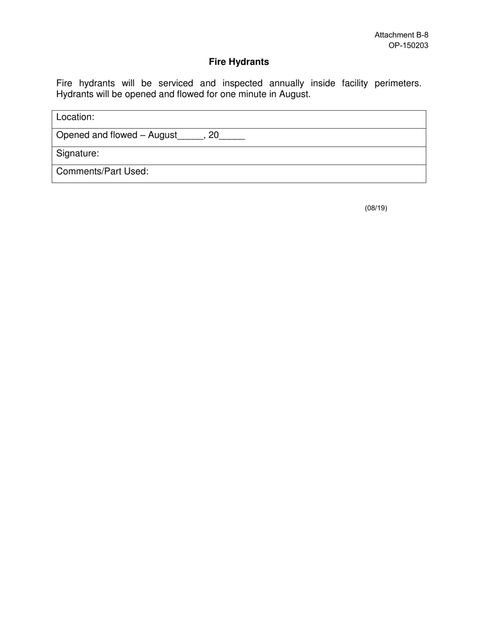 Form OP-150203 Attachment B-8 - Fill Out, Sign Online and Download ...
