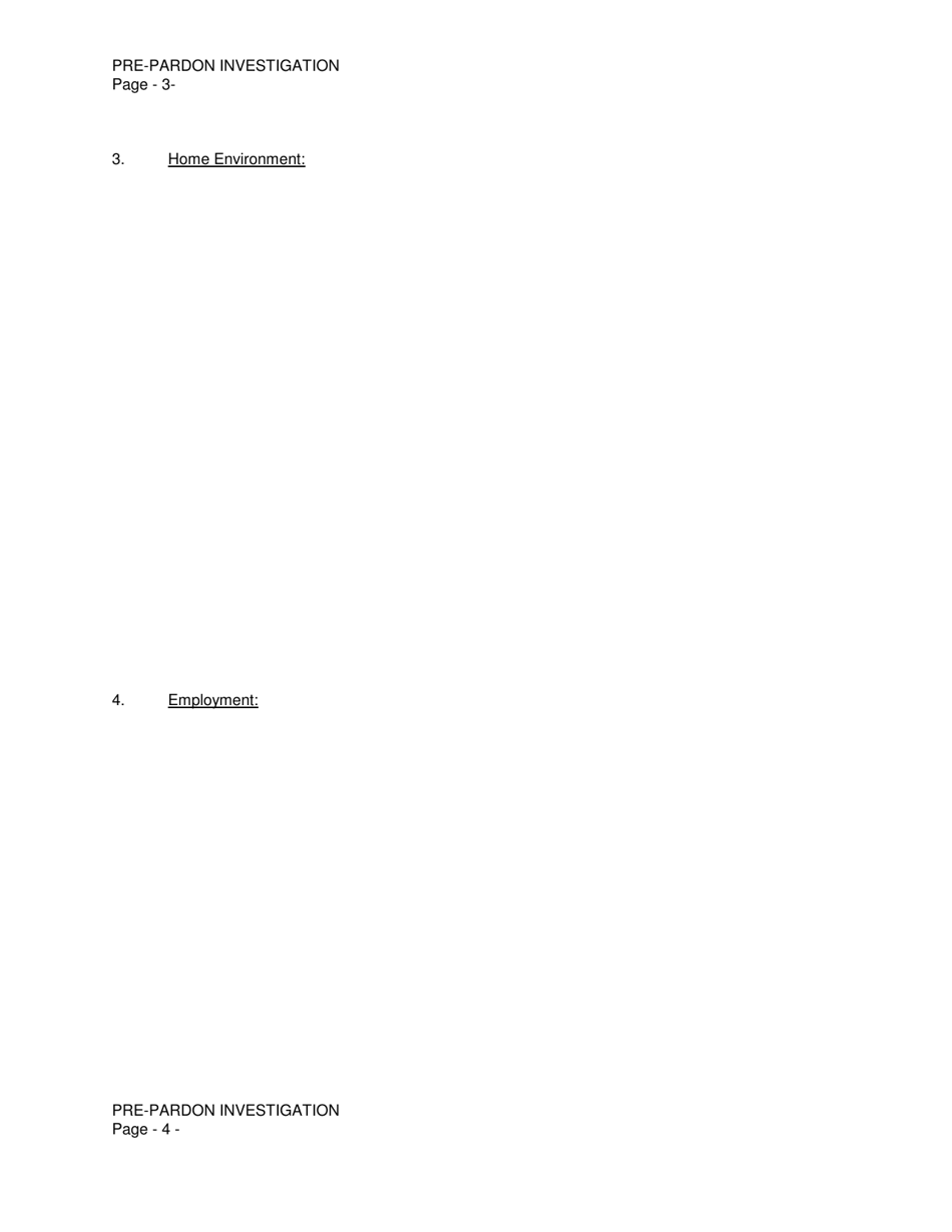 DOC Form 160301A Pre-pardon Investigation - Oklahoma, Page 3