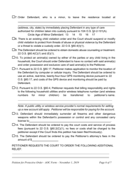 Petition for Protective Order - Oklahoma, Page 6