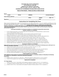 Application for Real Estate License - Oklahoma, Page 6