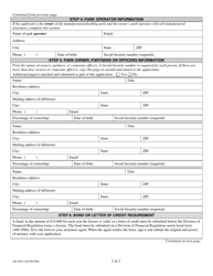 Form 440-2965 Limited Manufactured Structures Dealer License Application - Oregon, Page 2