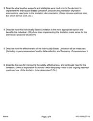 Form APD0556 Individual Consent to Hcbs Limitation(S) - Oregon, Page 2