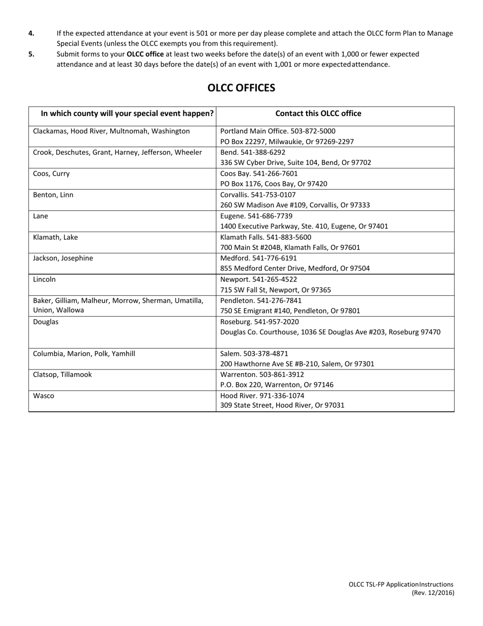 Temporary Sales License - for Profit (Tsl-fp) Application - Oregon, Page 3