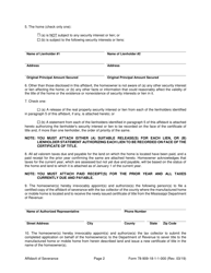 Form 78-909-18-1-1-000 Affidavit of Severance (Manufactured or Mobile Home) - Mississippi, Page 2