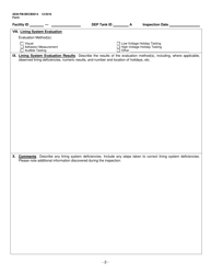 Form 2630-FM-BECB0014 Aboveground Storage Tank Lining Inspection Summary - Pennsylvania, Page 2