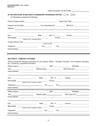 Form 2630-PM-BECB0510 Storage Tank Company Certification Application - Pennsylvania, Page 2