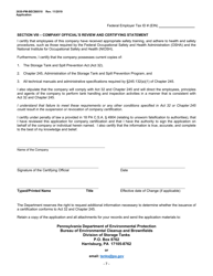 Form 2630-PM-BECB0510 Storage Tank Company Certification Application - Pennsylvania, Page 7