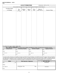 Form 8000-FM-OOGM0004AU Well Record (Unconventional Operations Only) - Pennsylvania, Page 2