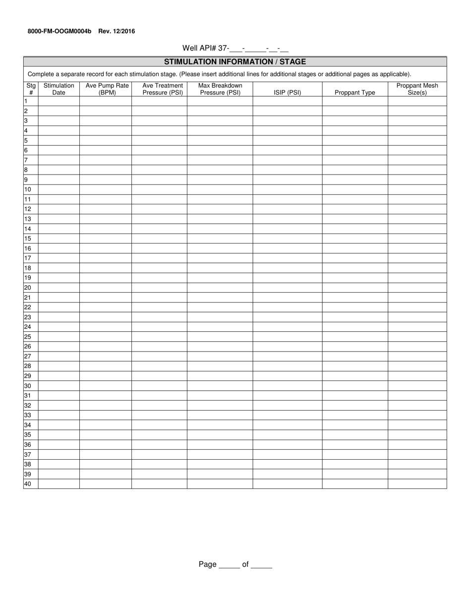 Form 8000-FM-OOGM0004B Completion Report - Pennsylvania, Page 4