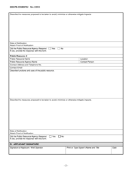 Form 8000-PM-OOGM0076U Coordination of a Well Location With Public Resources (Unconventional Operations Only) - Pennsylvania, Page 2