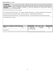 Form 8000-FM-OOGM0056 Application for Inactive Well Status - Pennsylvania, Page 2
