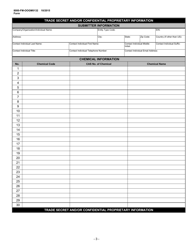 Form 8000-FM-OOGM0132 Registration of Trade Secret/Confidential Proprietary Stimulation Fluid Chemical Information Form - Pennsylvania, Page 3
