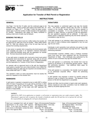 Form 5500-PM-OG0010 Application for Transfer of Well Permit or Registration - Pennsylvania, Page 3