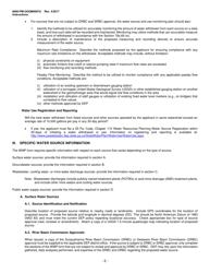 Instructions for Form 8000-PM-OOGM0087U Water Management Plan Approval/Renewal Request (Unconventional Operations Only) - Pennsylvania, Page 2