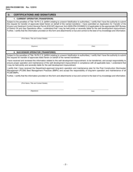Form 8000-FM-OOGM0139U Oil and Gas Operations Well Development Impoundment Transfer Form (Unconventional Operations Only) - Pennsylvania, Page 2