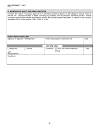 Form 8000-FM-OOGM0071 Request for Approval of Alternative Waste Management Practices (Conventional Operations Only) - Pennsylvania, Page 2
